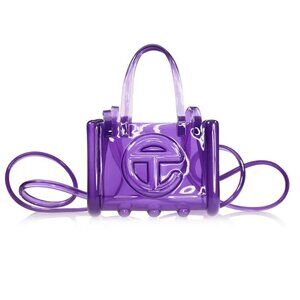 NEW Telfar x Melissa Small Jelly Shopper Tote in Purple